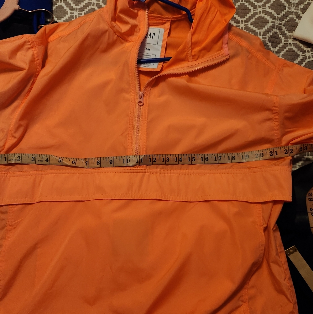 GAP Orange Raincoat Lightweight Anorak - Picture 4 of 5